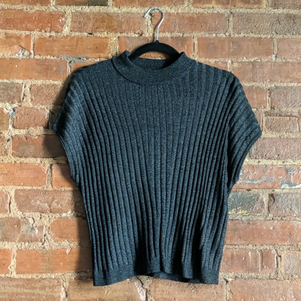 H&M Dark Grey Shimmer Top
